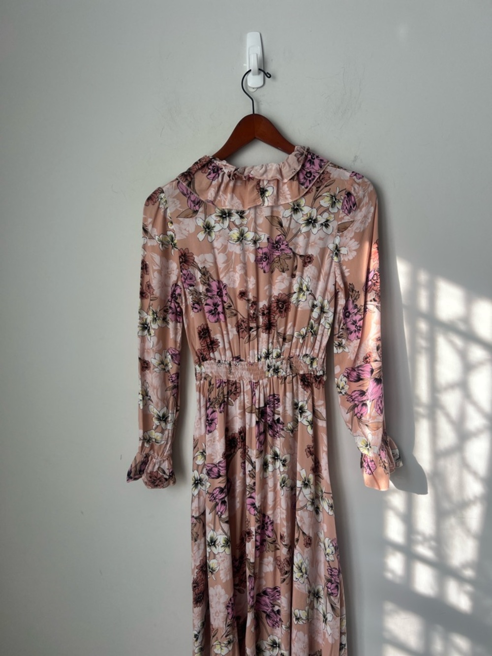 Jaase Floral Ruffle Boho Midi Dress S 🕶️ - Picture 7 of 8